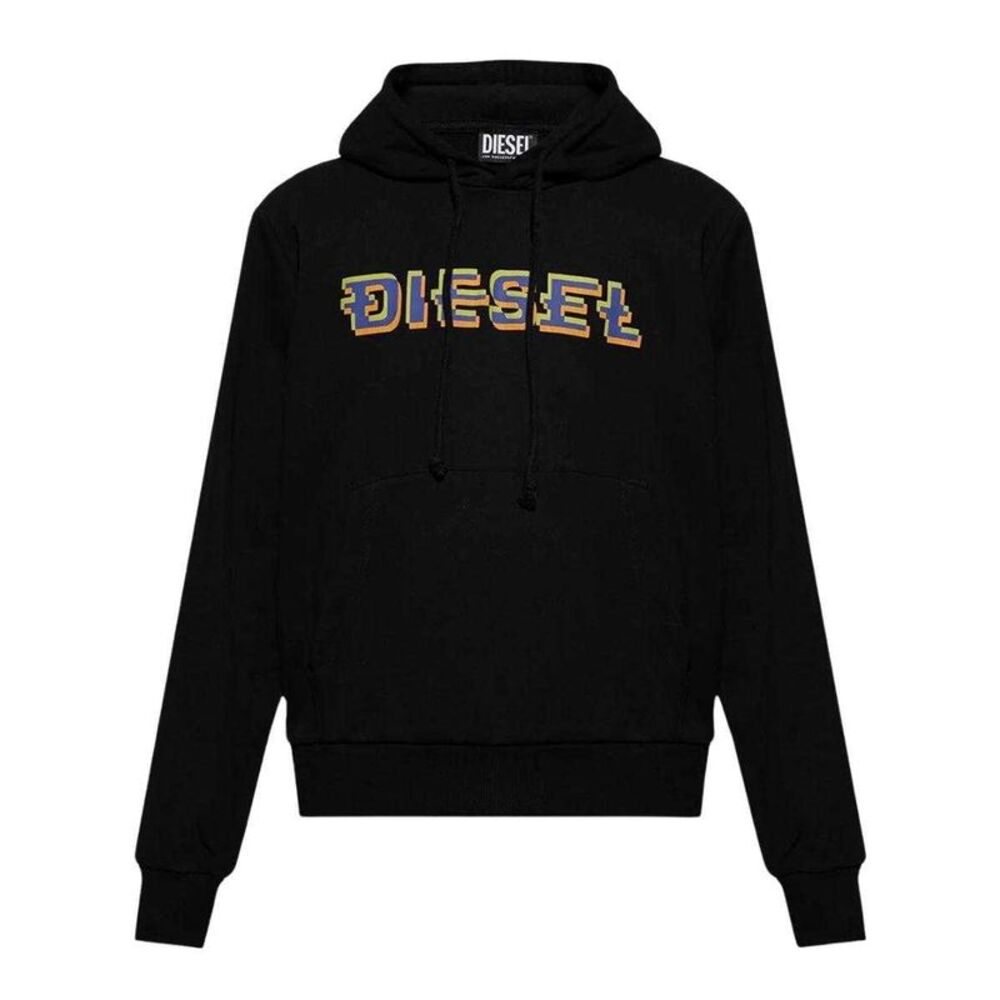 Diesel Mens Pixel Logo Hoodie / Red